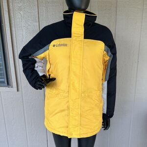 Columbia Sportswear Jacket Womens Size‎ Medium Yellow Winter Ski Outdoor
